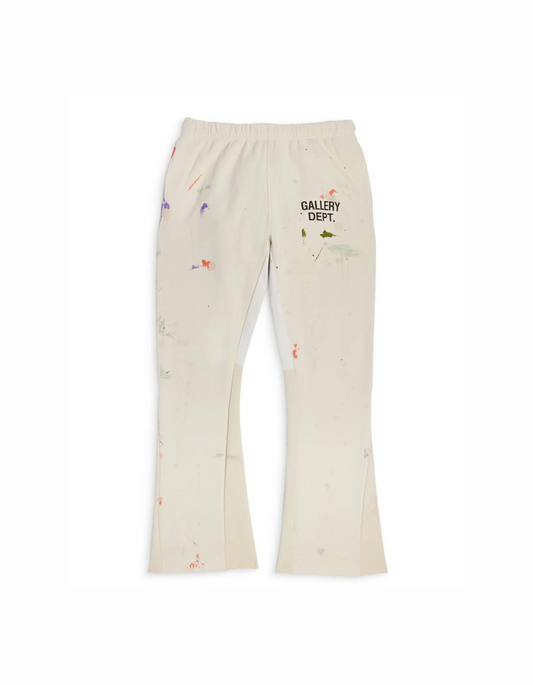 Gallery Dept. Painted Flare Sweatpants 'White/Cream'
