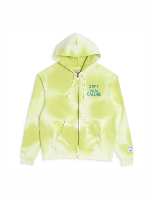 Gallery Dept. French Zip Hoodie Lime Green